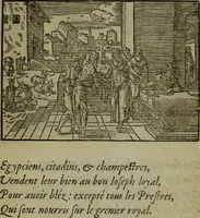 An illustration from Qvadrins historiqves de la Bible (1558)