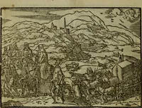 An illustration from Qvadrins historiqves de la Bible (1558)