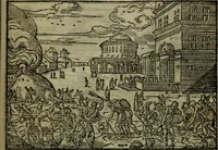 An illustration from Qvadrins historiqves de la Bible (1558)