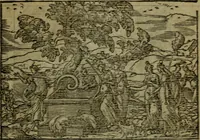 An illustration from Qvadrins historiqves de la Bible (1558)