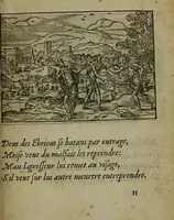 An illustration from Qvadrins historiqves de la Bible (1558)