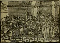An illustration from Qvadrins historiqves de la Bible (1558)
