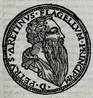 An illustration from Qvattro comedie del divino Pietro Aretino : cioè, Il marescalco, La cortegiana, La talanta, L'hipocrito (1588)