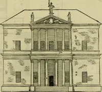 Picture 162 of 346 from I qvattro libri dell'architettvra di Andrea Palladio : ne' quali, dopo un breue trattato de' cinque ordini, & di quelli auertimenti, che sono piu necessarij nel fabricare; (1570), leaf 148