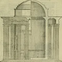 An illustration from I qvattro libri dell'architettvra di Andrea Palladio : ne' quali, dopo un breue trattato de' cinque ordini, & di quelli auertimenti, che sono piu necessarij nel fabricare; (1570)