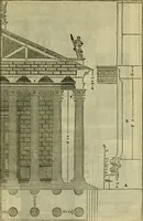 An illustration from I qvattro libri dell'architettvra di Andrea Palladio : ne' quali, dopo un breue trattato de' cinque ordini, & di quelli auertimenti, che sono piu necessarij nel fabricare; (1570)