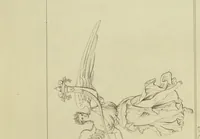 An illustration from Raccolta della pui intersante dipinture e de pui belli musaici rinvenuti negli scavi di Ercolano, di Pompei, e di Stabia che ammiransi nel Museo Reale Borbonico (1843)