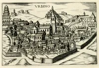 An illustration from Raccolta delle principali citta d'Italia : intagliate con tvtte le contrade, e palazzi di esse (1643)