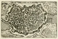 An illustration from Raccolta delle principali citta d'Italia : intagliate con tvtte le contrade, e palazzi di esse (1643)