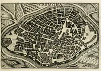 An illustration from Raccolta delle principali citta d'Italia : intagliate con tvtte le contrade, e palazzi di esse (1643)