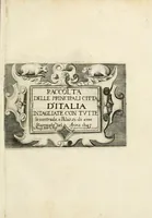 An illustration from Raccolta delle principali citta d'Italia : intagliate con tvtte le contrade, e palazzi di esse (1643)