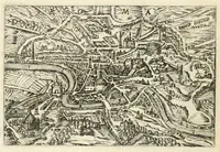 An illustration from Raccolta delle principali citta d'Italia : intagliate con tvtte le contrade, e palazzi di esse (1643)