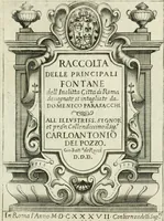 An illustration from Raccolta delle principali fontane dell'inclitta città di Roma (1637)