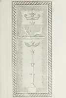 An illustration from Raccolta de' piu belli ed interessanti dipinti, musaici ed altri monumenti rinvenuti negli scavi di Ercolano, di Pompei, e di Stabia, che ammiransi nel Museo nazionale.. (1876)