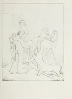 An illustration from Raccolta de' piu belli ed interessanti dipinti, musaici ed altri monumenti rinvenuti negli scavi di Ercolano, di Pompei, e di Stabia, che ammiransi nel Museo nazionale.. (1876)