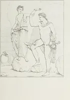 An illustration from Raccolta de' piu belli ed interessanti dipinti, musaici ed altri monumenti rinvenuti negli scavi di Ercolano, di Pompei, e di Stabia, che ammiransi nel Museo nazionale.. (1876)