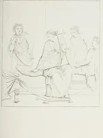 An illustration from Raccolta de' piu belli ed interessanti dipinti, musaici ed altri monumenti rinvenuti negli scavi di Ercolano, di Pompei, e di Stabia, che ammiransi nel Museo nazionale.. (1876)