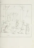 An illustration from Raccolta de' piu belli ed interessanti dipinti, musaici ed altri monumenti rinvenuti negli scavi di Ercolano, di Pompei, e di Stabia, che ammiransi nel Museo nazionale.. (1876)