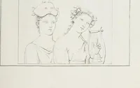 An illustration from Raccolta de' piu belli ed interessanti dipinti, musaici ed altri monumenti rinvenuti negli scavi di Ercolano, di Pompei, e di Stabia, che ammiransi nel Museo nazionale.. (1876)
