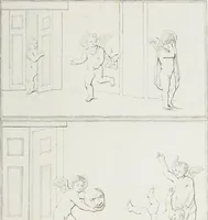 An illustration from Raccolta de' piu belli ed interessanti dipinti, musaici ed altri monumenti rinvenuti negli scavi di Ercolano, di Pompei, e di Stabia, che ammiransi nel Museo nazionale.. (1876)