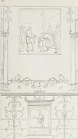 An illustration from Raccolta de' piu belli ed interessanti dipinti, musaici ed altri monumenti rinvenuti negli scavi di Ercolano, di Pompei, e di Stabia, che ammiransi nel Museo nazionale.. (1876)
