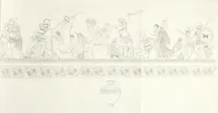 An illustration from Raccolta de' piu belli ed interessanti dipinti, musaici ed altri monumenti rinvenuti negli scavi di Ercolano, di Pompei, e di Stabia, che ammiransi nel Museo nazionale.. (1876)