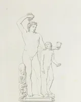 An illustration from Raccolta de' piu belli ed interessanti dipinti, musaici ed altri monumenti rinvenuti negli scavi di Ercolano, di Pompei, e di Stabia, che ammiransi nel Museo nazionale.. (1876)