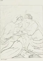 An illustration from Raccolta de' piu belli ed interessanti dipinti, musaici ed altri monumenti rinvenuti negli scavi di Ercolano, di Pompei, e di Stabia, che ammiransi nel Museo nazionale.. (1876)