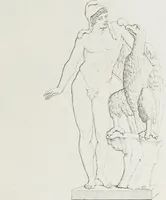 An illustration from Raccolta de' piu belli ed interessanti dipinti, musaici ed altri monumenti rinvenuti negli scavi di Ercolano, di Pompei, e di Stabia, che ammiransi nel Museo nazionale.. (1876)