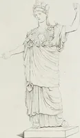 An illustration from Raccolta de' piu belli ed interessanti dipinti, musaici ed altri monumenti rinvenuti negli scavi di Ercolano, di Pompei, e di Stabia, che ammiransi nel Museo nazionale.. (1876)