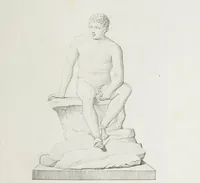 An illustration from Raccolta de' piu belli ed interessanti dipinti, musaici ed altri monumenti rinvenuti negli scavi di Ercolano, di Pompei, e di Stabia, che ammiransi nel Museo nazionale.. (1876)