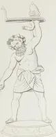 An illustration from Raccolta de' piu belli ed interessanti dipinti, musaici ed altri monumenti rinvenuti negli scavi di Ercolano, di Pompei, e di Stabia, che ammiransi nel Museo nazionale.. (1876)