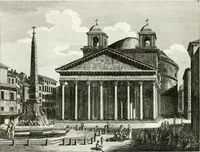 An illustration from Raccolta di 50 vedute antiche, e moderne della città di Roma e sue vicinanze (1827)