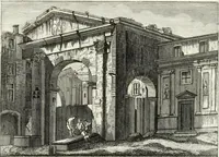 An illustration from Raccolta di 50 vedute antiche, e moderne della città di Roma e sue vicinanze (1827)