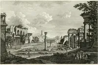 An illustration from Raccolta di 50 vedute antiche, e moderne della città di Roma e sue vicinanze (1827)