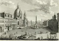 An illustration from Raccolta di 50 vedute antiche, e moderne della città di Roma e sue vicinanze (1827)