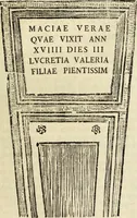 An illustration from Raccolta di diverse antiche inscrizioni e medaglie epitalamiche : ritrovate negli stati di S.S.R.M. il Re di Sardegna : e due dissertazioni sopra un antico turibolo, e campanello (1781)