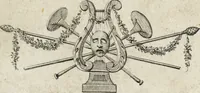 An illustration from Raccolta di dodici busti cavati dalle antiche statue originali : e sono l'Apollo citaredo colle muse, e l'Apollo detto di Belvedere, queste si ammirano nel Museo Pio-Clementino, la Venere de Medici, nel Museo ducale in Firenze (1794)