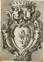 An illustration from Raccolta di varie targhe di Roma fatte da professori primarj, disegnate, ed intagliate da Filippo Juvarra, architetto (1711)