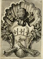 An illustration from Raccolta di varie targhe di Roma fatte da professori primarj, disegnate, ed intagliate da Filippo Juvarra, architetto (1711)
