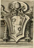 An illustration from Raccolta di varie targhe di Roma fatte da professori primarj, disegnate, ed intagliate da Filippo Juvarra, architetto (1711)