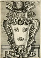 An illustration from Raccolta di varie targhe di Roma fatte da professori primarj, disegnate, ed intagliate da Filippo Juvarra, architetto (1711)