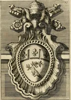 An illustration from Raccolta di varie targhe di Roma fatte da professori primarj, disegnate, ed intagliate da Filippo Juvarra, architetto (1711)