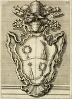 An illustration from Raccolta di varie targhe di Roma fatte da professori primarj, disegnate, ed intagliate da Filippo Juvarra, architetto (1711)