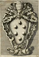 An illustration from Raccolta di varie targhe di Roma fatte da professori primarj, disegnate, ed intagliate da Filippo Juvarra, architetto (1711)