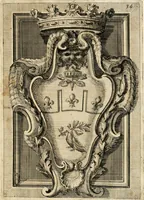 An illustration from Raccolta di varie targhe di Roma fatte da professori primarj, disegnate, ed intagliate da Filippo Juvarra, architetto (1711)