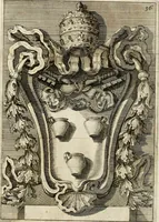 An illustration from Raccolta di varie targhe di Roma fatte da professori primarj, disegnate, ed intagliate da Filippo Juvarra, architetto (1711)