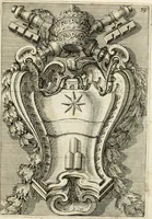An illustration from Raccolta di varie targhe di Roma fatte da professori primarj, disegnate, ed intagliate da Filippo Juvarra, architetto (1711)