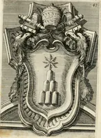 An illustration from Raccolta di varie targhe di Roma fatte da professori primarj, disegnate, ed intagliate da Filippo Juvarra, architetto (1711)