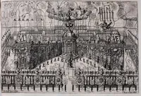 An illustration from Racconto historico del felicissimo maritaggio delle Sacre Cesaree Reali Maesta di Leopoldo et Eleonora Maddalena Teresa principessa nata di Neoburg sempre augusti (1677)